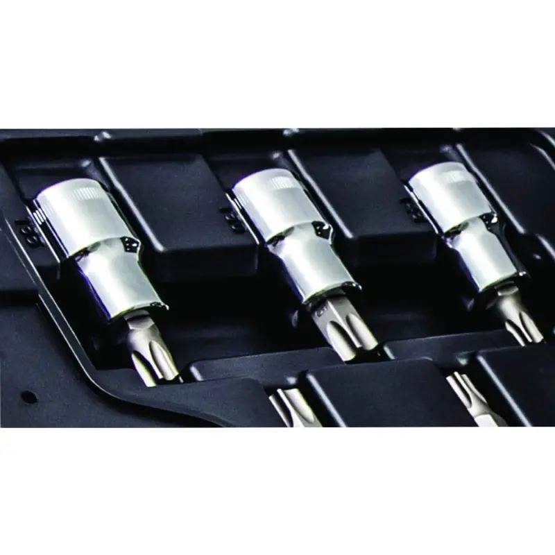 Beta Assortimento 18 Chiavi A Bussola Torx, In Cassetta Plastica - Set Utensili Professionali
