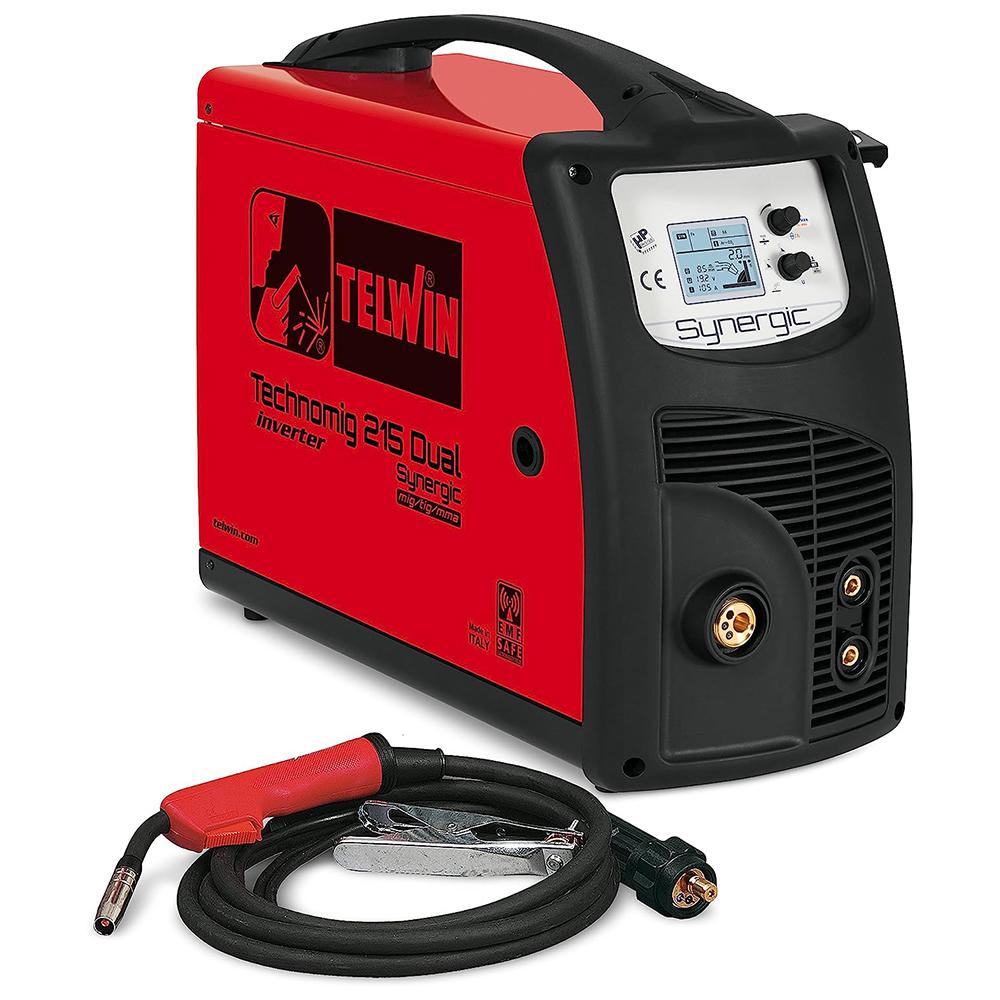 TELWIN---Saldatrice-inverter-Technomig-215-Dual-Synergic-230V-180A