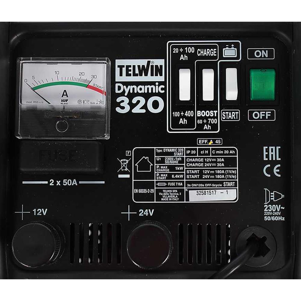 TELWIN---Caricabatterie-Avviatore-Dynamic-320-START-pannello