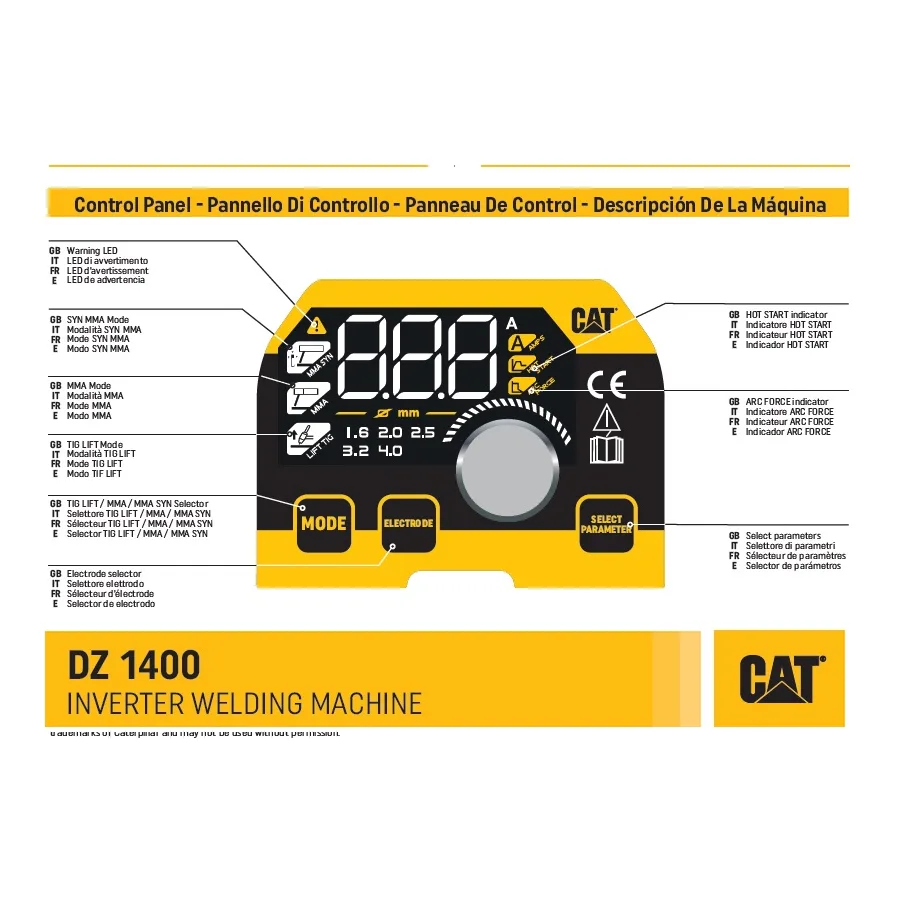 CAT - Saldatrice ad inverter monofase MMA/TIG
