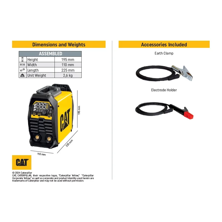 CAT - Saldatrice ad inverter monofase MMA/TIG DZ1400 140A