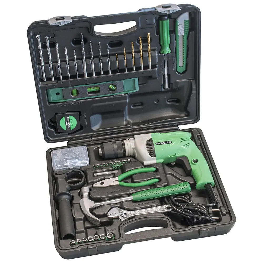 HITACHI - Trapano a Percussione DV16VSS 600W e 100 Accessori